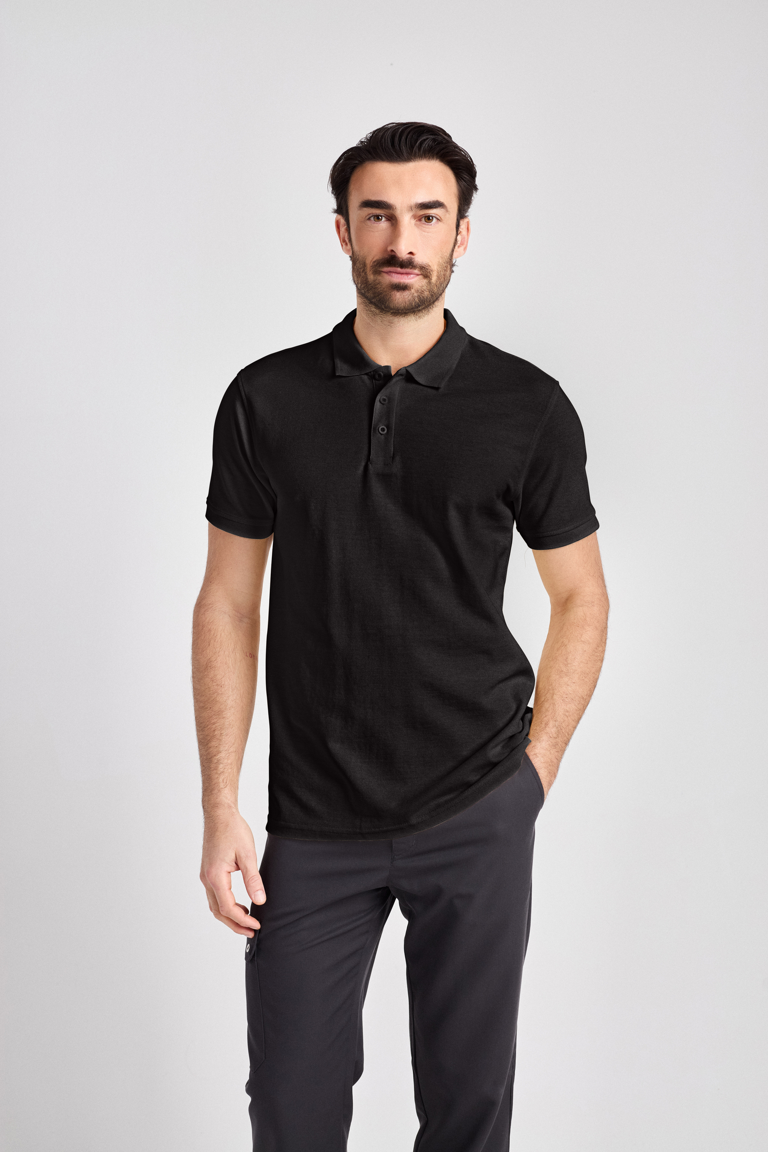 Iseo Man - Poloshirt - schwarz